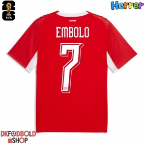 Schweiz Breel Embolo #7 Hjemmebanetrøje VM 2026 Kort ærmer